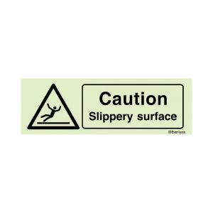 caution slippery surface