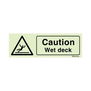 caution wet deck