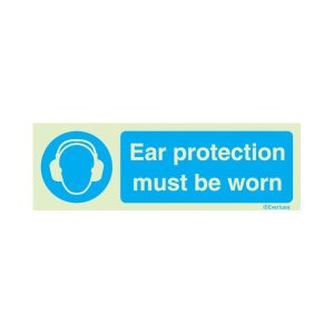 gehoorbescherming moet gedragen worden