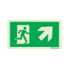 Evacuation route right sideways up