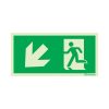 Evacuation route sideways left down