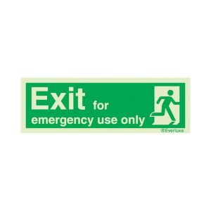 exit for emergency use only right