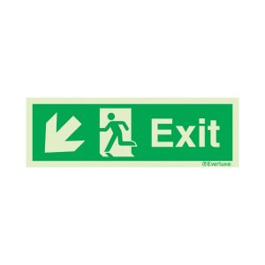 exit sideways left down