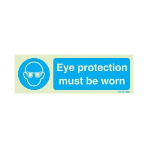 Augenschutz muss getragen werden