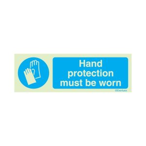 Handschutz muss getragen werden