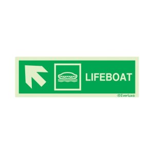 Lifeboat sideways left up
