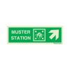 Muster station sideways right up